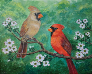 Cardinals in Spring